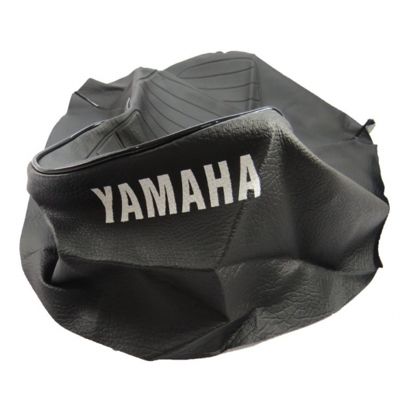Capa De Banco Moto Rx 180 1982 1983 1984 Mod Original C/ Escrita Yamaha - Preto