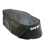 Capa De Banco Moto Dafra Super 100 Modelo Original Preta C/ Escrita - Preto