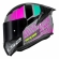 Capacete Moto LS2 FF810 Vigo Shift Light Cinza Rosa C/ Spoiler Masculino Feminino Lançamento