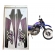 Kit Adesivos Faixas Moto Yamaha Xt 600 1994 Azul ( Roxo ) Jogo Adesivo