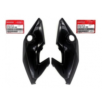 Par De Carenagem Bananinha Lateral Farol Cg Titan 150 Fan 125 150 2014 2015 Preta Original Honda