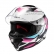Capacete Moto Esportivo Fechado Texx Hunter Ark C/ Aerofólio Spoiler Masculino Feminino Lançamento - Branco Azul Tiffany Rosa