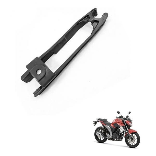 Saboneteira Guia Deslizador Corrente Transmissão Moto Yamaha Fazer 250 2018 2019 2020 2021 2022 Modelo Original - Preto