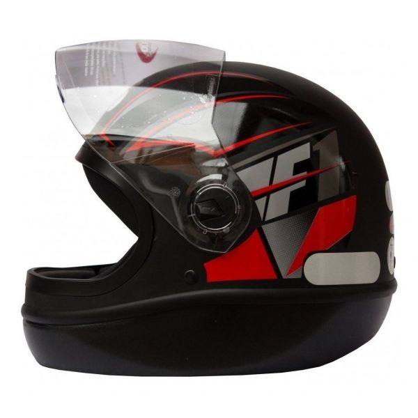 Capacete Moto Taurus Fórmula 1 Neo Preto Fosco Vermelho - Preto Vermelho