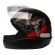 Capacete Moto Taurus Fórmula 1 Neo Preto Fosco Vermelho - Preto Vermelho