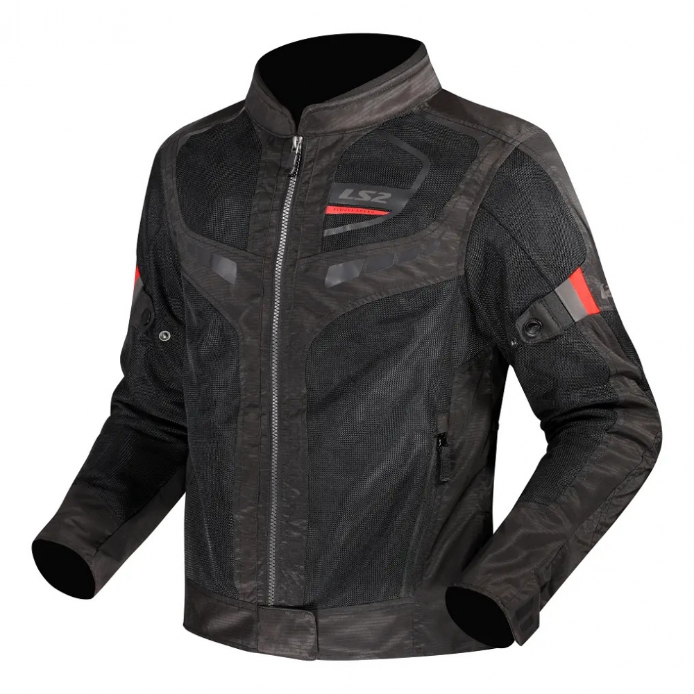 Jaqueta Masculina Moto Ls2 Garda Motociclista Verão Ventilada C/ Proteções