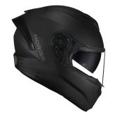 Capacete Moto Robocop Escamoteável Norisk Force 2 Preto Fosco Articulado C/ Óculos E Selo Inmetro - Preto Cinza Fosco