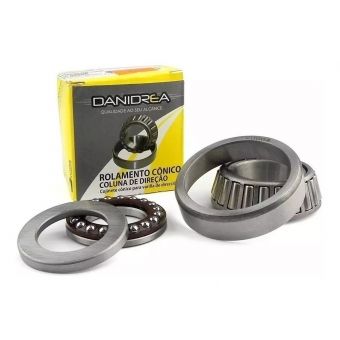 Caixa Direção Moto Dt 200 Tdm Xt 225 Rolamento Cônico + Colar De Esferas Danidrea