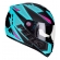 Capacete Moto Feminino Peels Icon Pro Fast Verde Agua Rosa C/ Óculos Interno C/ Selo Inmetro LANÇAMENTO