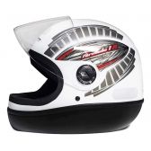 Capacete Taurus Formula 1R Viseira 2mm Modelo Novo - Branco