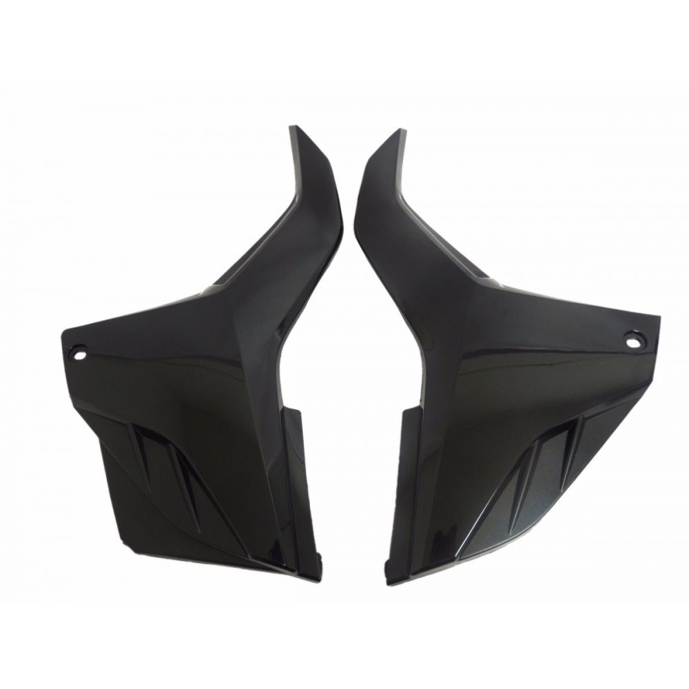 Par De Tampa Lateral Moto Cg Fan 150 2014 2015 Carenagem Modelo Original S/ Adesivo - Preta