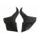 Par De Tampa Lateral Moto Cg Fan 150 2014 2015 Carenagem Modelo Original S/ Adesivo - Preta
