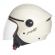 Capacete Moto Aberto Feminino Masculino Joy 23 San Marino By Taurus Custom Vintage Bege C/ Acabamento Interno Couro - Bege