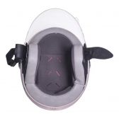 Capacete Aberto Feminino Moto Joy23 Joy 23 By Taurus Custom Vintage Rosa C/ Acabamento Interno Couro - Rosa-claro