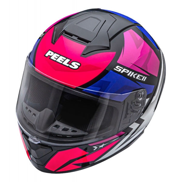 Capacete Moto Feminino Esportivo Peels Spike Ls Star 2 Preto Rosa C/ Selo Inmetro