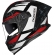 Capacete Moto Esportivo Fechado Norisk Strada 2 Evoque Branco Preto Vermelho C/ Óculos Lançamento