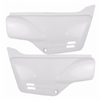 Par De Tampa Carenagem Lateral Honda Xlr 125 1997 1998 1999 2000 2001 2002 Branca Modelo Original