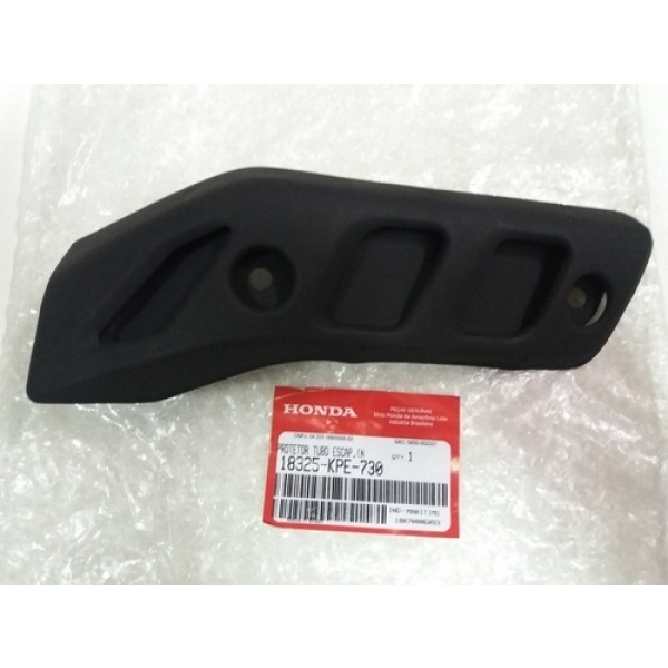Protetor Dianteiro Curva Escape Escapamento Moto Xr 250 Tornado Preto Original Honda 18325-KPE-730