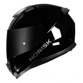 Capacete Moto Norisk Razor Monocolor Solid Black Preto C/ Selo Inmetro - Brilho