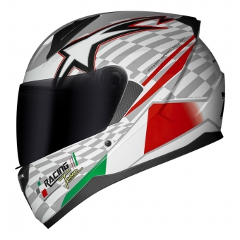 Capacete Fechado Moto Race Tech Sector Grid Grand Prix Bandeira Italy Itália Lançamento