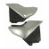 Par De Tampa Lateral Moto Ybr 125 Prata 2004 2005 2006 2007 2008 Carenagem S/ Adesivo Mod Original - Tork