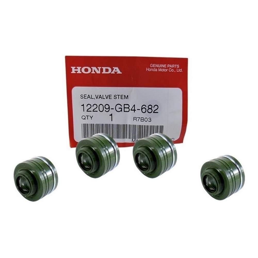 Kit Retentor Válvula Xre 300 Cbx 250 Twister /08 Xr 250 Tornado Jogo C/4 Original Honda 12209-GB4-682 - Par