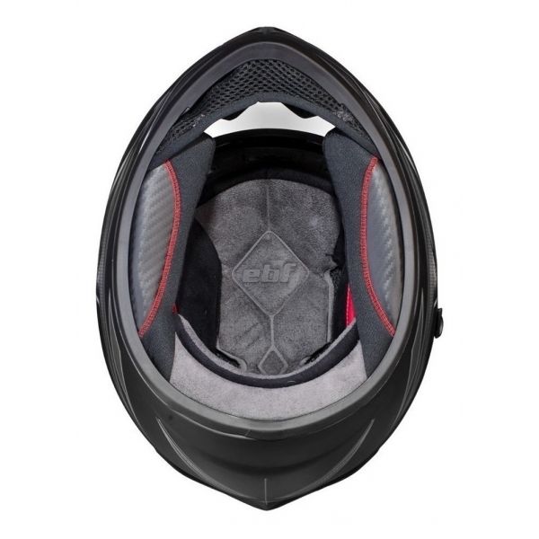 Capacete Moto Ebf X Troy Solid Preto Fosco C/ Óculos Interno - Preto