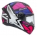 Capacete Moto Feminino Esportivo Peels Spike Ls Star 2 Preto Rosa C/ Selo Inmetro