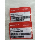 Par De Manopla Punho Moto Nxr Bros 160 Xre 190 Original Honda C/ Roldana do Acelerador - Preto