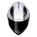 Capacete Moto Esportivo LS2 FF810 Vigo Flight C/ Spoiler Masculino Feminino Lançamento - Branco Azul