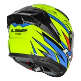 Capacete Moto Esportivo LS2 FF810 Vigo Flight C/ Spoiler Masculino Feminino Lançamento - Amarelo Laranja