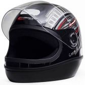 Capacete Fechado Taurus San Marino Formula 1R Viseira 2mm - Preto
