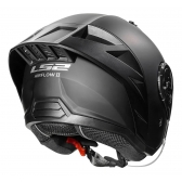 Capacete Moto Aberto Ls2 Of616 S Airflow II Black Preto Fosco C/ Spoiler Masculino Feminino