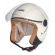 Capacete Moto Aberto Feminino Masculino Joy 23 San Marino By Taurus Custom Vintage Bege C/ Acabamento Interno Couro - Bege