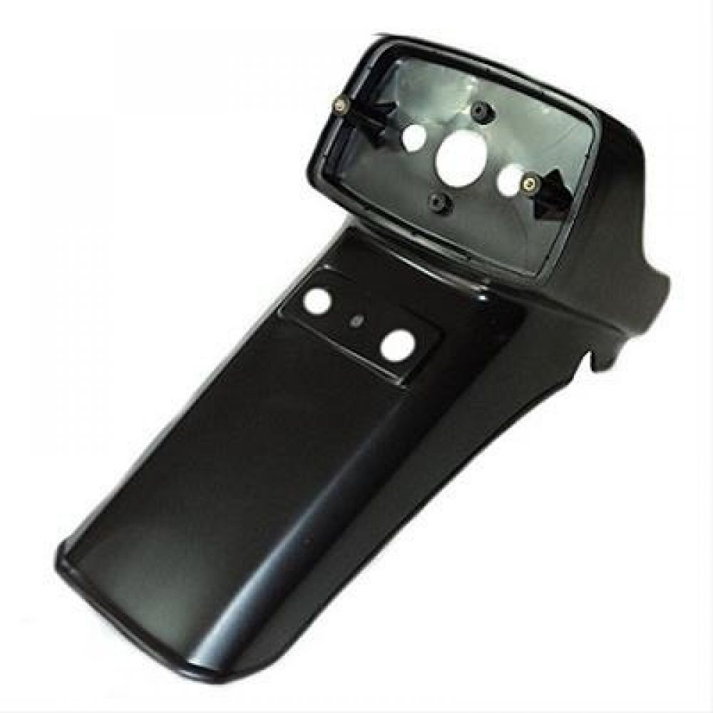 Paralama Traseiro Moto Cg 125 83 84 85 86 87 88 89 Ml 125 Turuna Rabeta Suporte Placa - Preto