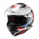Capacete Moto Esportivo Fechado Texx Hunter Ark C/ Aerofólio Spoiler Masculino Feminino Lançamento - Branco Vermelho Azul