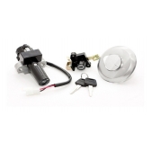 Kit Chave Contato Miolo Ignição Moto Cbx 250 Twister 2006 2007 2008 Jogo C/ Tampa Tanque Trava