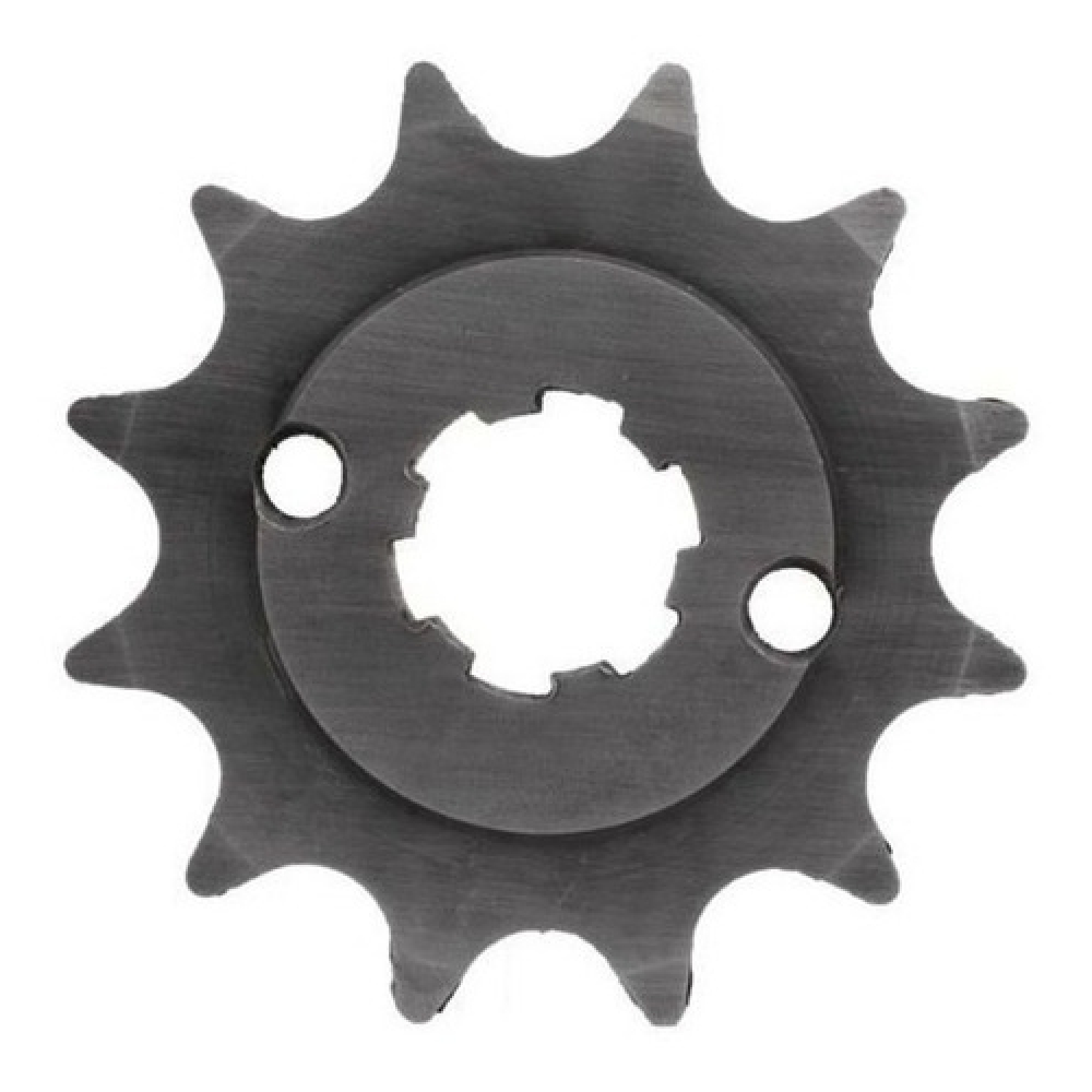 Pinhão Pião Moto Trilha Crf 230 Xr 200 Cbx 200 Pião 12 Dentes + Força Aço Reforçado 1045 - Preto