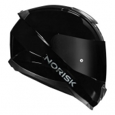Capacete Moto Norisk Razor Monocolor Solid Black Preto C/ Selo Inmetro - Brilho