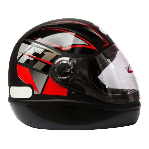 Capacete Moto Taurus Fórmula 1 Neo Preto Fosco Vermelho - Preto Vermelho
