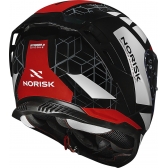Capacete Moto Esportivo Fechado Norisk Strada 2 Evoque Branco Preto Vermelho C/ Óculos Lançamento