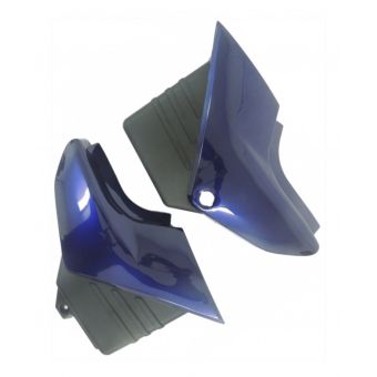 Par De Tampa Lateral Moto Ybr 125 Roxa 2002 20003 2004 Carenagem S/ Adesivo Mod Original