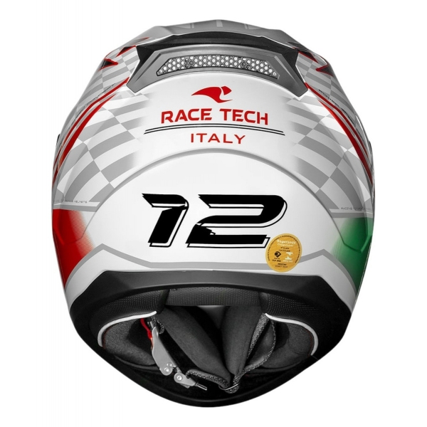 Capacete Fechado Moto Race Tech Sector Grid Grand Prix Bandeira Italy Itália Lançamento