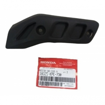Protetor Dianteiro Curva Escape Escapamento Moto Xr 250 Tornado Preto Original Honda 18325-KPE-730