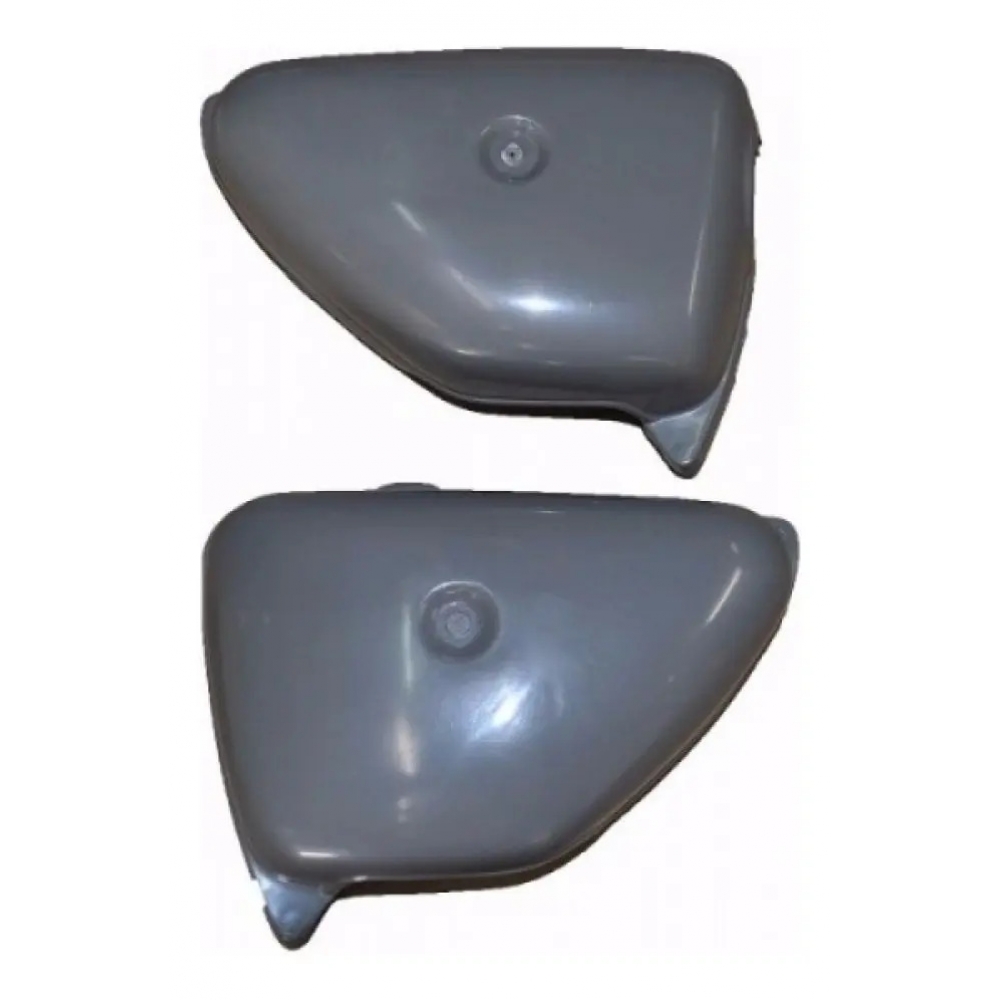Par De Tampa Lateral Moto Cg 125 1977 1978 1979 1980 1981 1982 Bolinha S/ Pintura