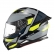 Capacete Moto Esportivo Fechado Texx Hunter Ark C/ Aerofólio Spoiler Masculino Feminino Lançamento - Cinza Verde