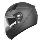 Capacete Moto Ebf X Troy Solid Preto Fosco C/ Óculos Interno - Preto