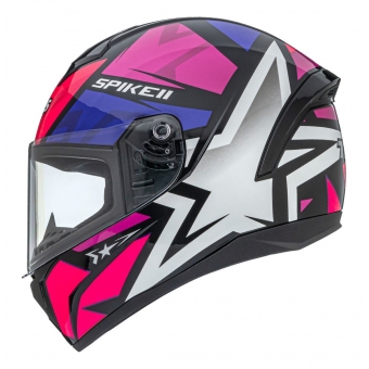 Capacete Moto Feminino Esportivo Peels Spike Ls Star 2 Preto Rosa C/ Selo Inmetro