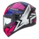 Capacete Moto Feminino Esportivo Peels Spike Ls Star 2 Preto Rosa C/ Selo Inmetro