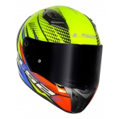 Capacete Moto Esportivo LS2 FF810 Vigo Flight C/ Spoiler Masculino Feminino Lançamento - Amarelo Laranja